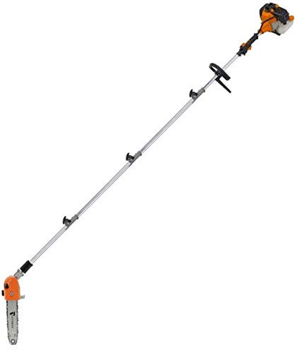 GT GARDEN Élagueuse thermique sur perche avec tête orientable, 52 cm3, 3 CV, longueur 4.15 mètres