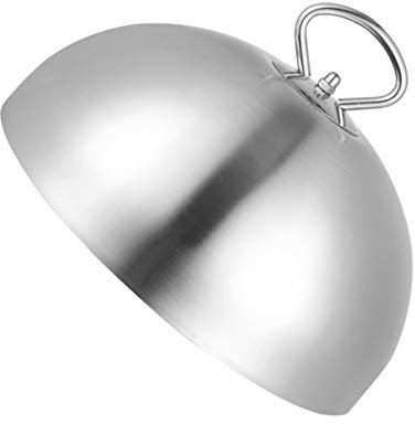 Cabilock Coperchio Cupola Rotonda Campana in Acciaio Inossidabile Per Alimenti Coperchio Per Bistecche Anti-schizzi Per Barbecue e Cottura Uniforme Maniglia Ergonomica Per Uso Facile in Cuc