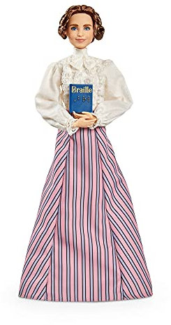 Barbie Signature Helen Keller, poupée de Collection Femmes d'Exception, Jouet Collector, GTJ78