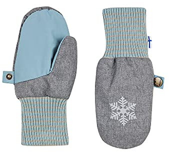 Finkid Rukkanen Ice Grau, Fausthandschuh, Größe L - Farbe Charcoal - Smoke Blue