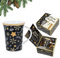 Carmani Taza de porcelana decorada con tema navideño 350ml