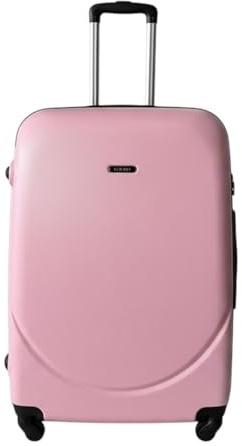 MODELISA - Maleta De Equipaje ABS 4 Ruedas Rígida Giratoria Cierre Cremallera con Candado Combinación 28'' 75X45X29cm, 110L, 3.7kg (L, Rosa)