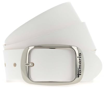 Tamaris Gürtel Leder, Weiß, 90, TB0002L01