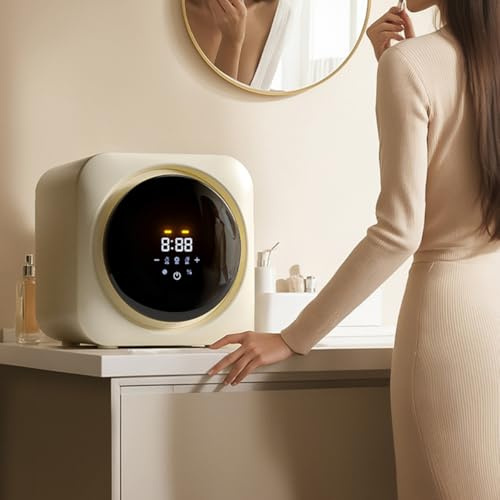 Mini secadora pequeña, secadora de ropa giratoria portátil, temperatura constante de 60 ℃, circulación de aire caliente tridimensional de 360 ​​°