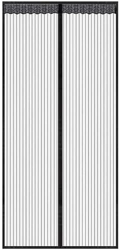 Fly Curtains for Doors,Magnetic Fly Screen Door,Enclosed Velcro Design Keep Out Mosquitoes and Flies While Maintaining Air Circulation in The Summer. (80cm*210cm)