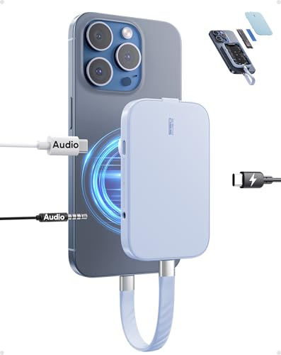 PULWTOP M2 2230 SSD Gehäuse mit Magnetic für iPhone 17&16&15 Pro Max ProRes & Laptops, USB 3.2 Externes SSD Gehäuse Adapter für M.2 2230/2242/2260/2280 NVMe&SATA M Key/M+B KeySSD(SSDnicht enthalten)