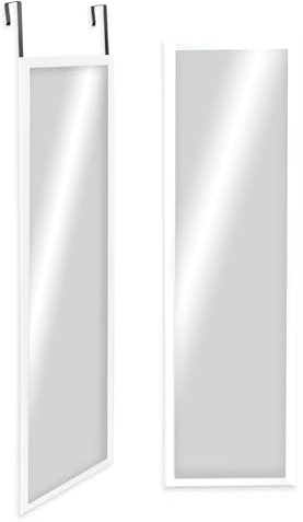 CHELY INTERMARKET Espejo de Puerta Cuerpo Entero para habitacion 30x120cm(Exterior 36x126) Mod.19004 Blanco
