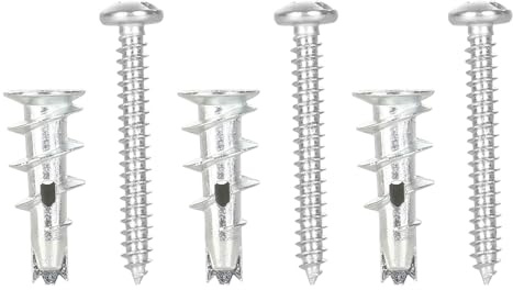 20pcs Plasterboard Fixings Wall Plugs Plasterboard Wall Plug and Screws Drywall Screws and Heavy Duty Wall Plugs Set Plaster Board Anchor for Wall Hanging Stuff 13mm*31mm