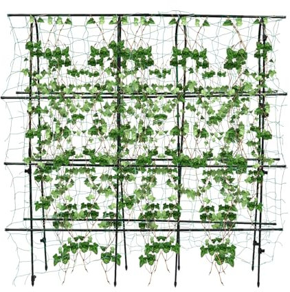 180 x 30 x 180 cm - Treillis pour plantes grimpantes en plein air - Support de plantes en métal pour l'extérieur - Légumes, fruits, vignes de fleurs - Grand arche de jardin - Treillis de concombre