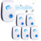 Repelente Ultrasónico de Plagas, 6 Pack Electrónico Repelente Mosquitos Insectos,Repelente Ultrasónico Mosquitos para Insectos, Ratones, Mosquitos, cucarachas, arañas, Hormigas