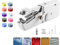 HandNähmaschine mit Zubehör - Leichtgewichtige Handnähmaschine für Anfänger, Einfach Bedienbar für Stoffe, Leder, Kleidung & Heimtextilien (Universal-Starterpaket)