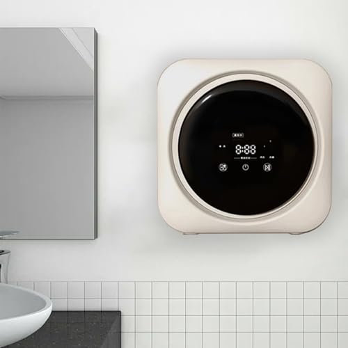 ELIKBH Mini Lavadora Automática 3.5L para Ropa Interior y Calcetines, Lavadora Eléctrica Portátil Compacta con Secadora