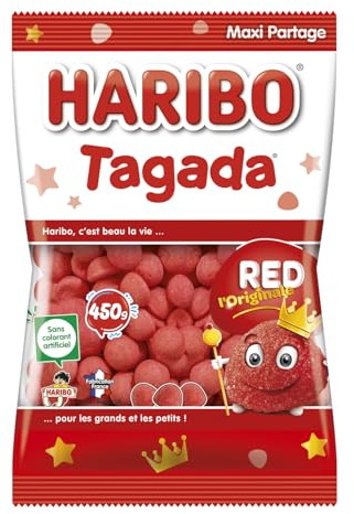 HARIBO - Tagada - Bonbons Sans Colorants Artificiels - Sachet 450 g