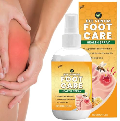 Spray para pies, cuidado de heridas para piernas, 30 ml, líquido de cuidado de pies portátil para adultos y personas mayores, cuidado de las piernas