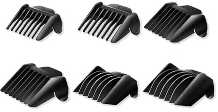 Hatteker Peines de corte para cortapelos RFC-69031 y RFC-69001 (3 mm, 4-6 mm, 7-9 mm, 10-12 mm, 16-18 mm, 22-24 mm)