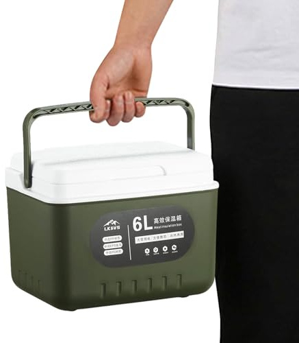 Caisse réfrigérante isolée - Coffre à glace portable créatif, conteneur | Boîte à glace écologique haute performance pour camping, voyage, pique-nique sur la plage, conservation des aliments et