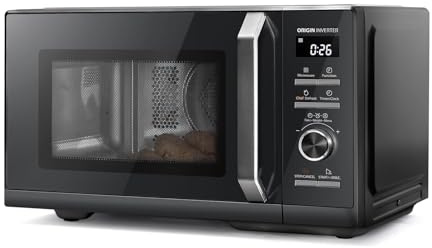 TOSHIBA Combinado Microondas 6 en 1 26L con Inversor Original, Descongelación Cocinero, Convección, Combi, Vapor, Parrilla, 10 Niveles, 10 Menús Automáticos, Microondas 900