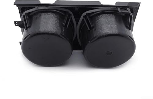 GLFLOW Für BMW E46 Mittelkonsole Getränkehalter & Münzaufbewahrungsbox, schwarzes ABS, passend für 3er-Serie 1998–2006, 51168217957