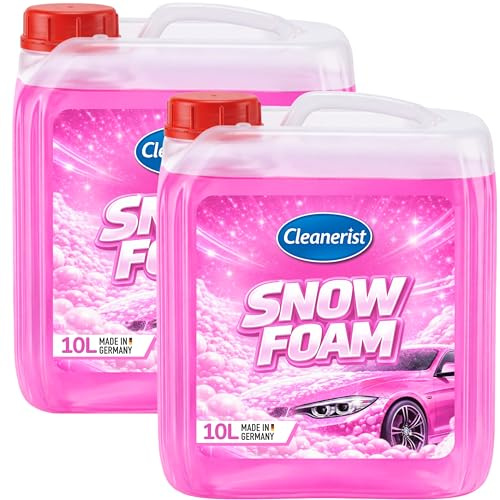 Cleanerist | Snow Foam Pink 2x 10L Konzentrat - Extrem dicker Reinigungsschaum für Foamer & Schaumlanze - Autoshampoo Vorwäsche & Autopflege - Aktivschaum Auto, Motorrad & Wohnwagen Reiniger