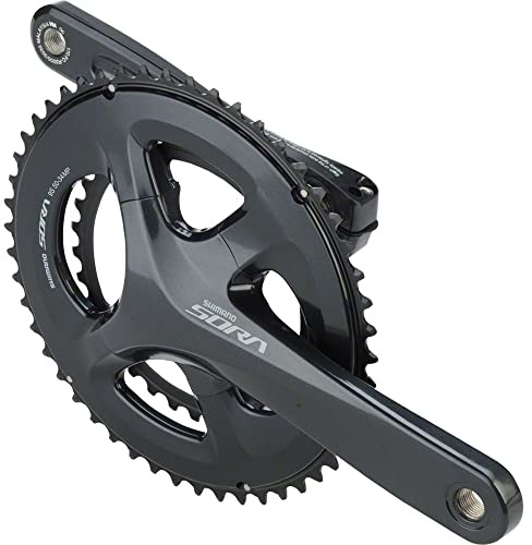 SHIMANO Sora R3000 9-Gang 34/50t 175mm Kurbelgarnitur, Grau, Rennrad, Scheibenbremse
