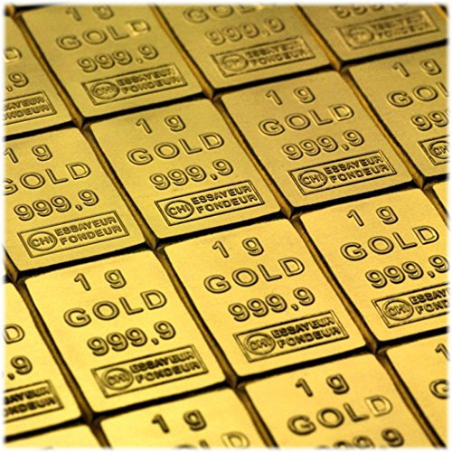 5 Stück 1 Gramm Goldbarren Valcambi 999,9/1000 24 Karat LBMA Zertifiziert