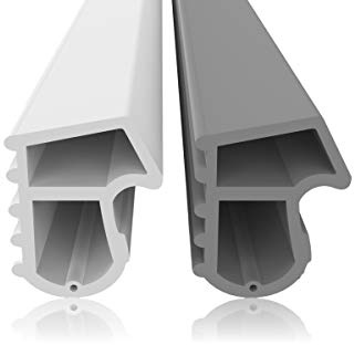 Stahlzargendichtung Grau 10m - gegen Zugluft Lärm & Staub spart Heizkosten Dichtung Dichtungshöhe 16mm Dichtungsbreite 13mm Falz Türdichtung (Grau 10m)