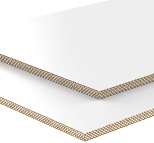 18mm Multiplex Zuschnitt weiß melaminbeschichtet Länge bis 200cm Multiplexplatten Zuschnitte Auswahl: 90x10 cm