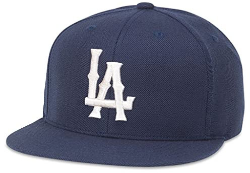 AMERICAN NEEDLE LA Angels MiLB Baseballmütze, strukturierte Passform, verstellbare Snapback Trucker Dad Cap, Archive 400 Series, Navy (21006A-LOS-NAVY), La Angels (Marineblau), Einheitsgr��e