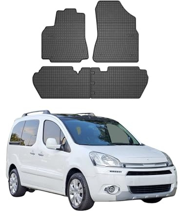 OMAC Fußmatten für Citroen Berlingo 2008-2018 Gummi 4X Schwarz | Automatten, Gummimatten, Allwetter, Antirutsch, fahrzeugspezifisches Produkt, wasserdicht