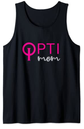 Opti Mom Shirt Segelboot Racing Pink Logo Geschenk Junior Segeln Tank Top