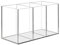 Uquelic Acryl Stifthalter - Klarer Bleistifthalter Schreibtisch Organizer Make-Up Pinselhalter Stifttopf Organizer für Büro, Schule, Haushaltsbedarf (16,8×7,6×9,5 CM)