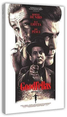 ETOMEY GoodFellas Filmposter auf Leinwand, Poster, Wandkunst, Dekor, Bild, Gemälde für Wohnzimmer, Schlafzimmer, Dekoration, Rahmenstil, 30 x 45 cm