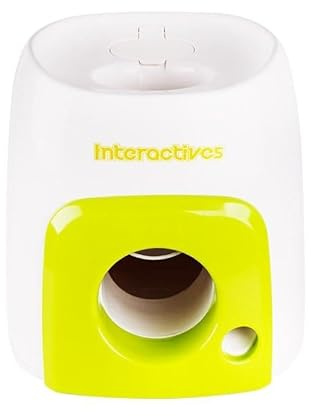 Lanzador Automático de Pelotas para Perros, Máquina Interactiva Lanzadora de Pelotas de Tenis, Máquina Interactiva para Lanzar Pelotas de Tenis para Perros, Lanzador Automático de Pelotas para Perros