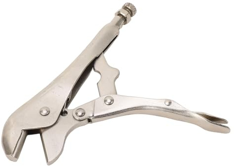 Feststellzange, C45-Stahl, 7 Mm, Gerade Backen, Abklemmzange mit Hebel, Zugfeder, Schlauchklemmklemmenzange, Klemmzange für Kupfer-Aluminium-Rohre