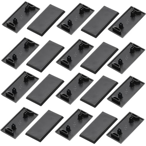 QUARKZMAN 20Pcs 2040 Fente en V 4,2mm Trou Diamètre Eu Standard Aluminium Embout de Profil 20X40mm Abs Aluminium Bouchon D'Extrusion pour Imprimante 3D, Cnc