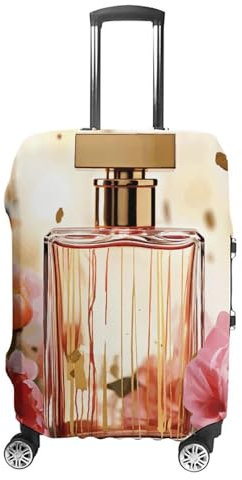 CSGJMYGS Reisegepäckabdeckung, elastisch, waschbar, modisch, kratzfest, Gepäckabdeckung, zwei Frösche, Koffer-Schutz, passend für 45,7 - 81,3 cm Gepäck, Modisches Parfüm, S