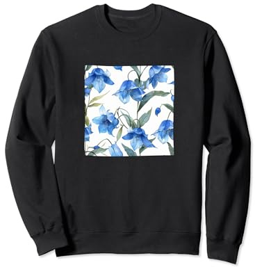 Graphique motif aquarelle fleur jacinthe des bois Sweatshirt