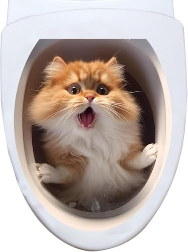 Deko Aufkleber WC Deckel Toilettendeckel 3D Wilde Tiere Toilettensitz Aufkleber 29CM PVC WC Deckel Bad Klo Aufkleber Sticker Umweltfreundliche PVC-Aufkleber Für Toiletten Für Badezimmer