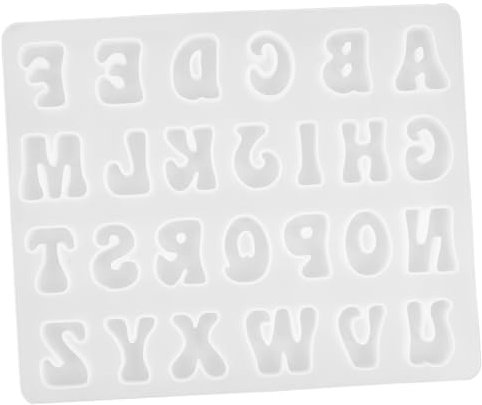 Garneck 3St Brief Schablone 3D-Alphabetformen Schokoladenformen mit Buchstaben kitchen accessories mutfak aksesuarları kleine Schokoladenförmchen Backwerkzeug Kieselgel Transparent