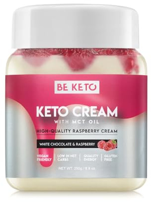 Keto crema™ chocolate blanco y frambuesa 250 g