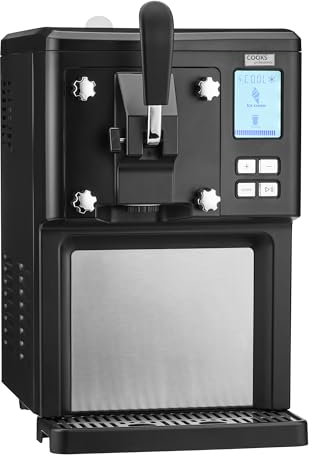 Cooks Professional Luxury Soft Serve Ice Cream Maker | 1.5L | Self-Cooling Compressor | Auto Cleaning | Digital Display | Perfect for Whippy Sundaes & Desserts | Easy to Use for Home Treats