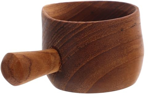 TOPBATHY Pichet à Sauce en Bois Design Japonerie Simple et Élégant, Ustensile Cuisine Polyvalent et Pratique pour Distributeur de Sauce et Pot à Épices