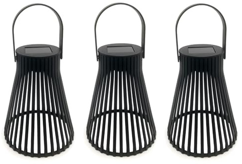 Gosyfeti Solar Gartenlaterne Outdoor Wasserdicht Hängende Imitation Gewebt Dekorative Laternen mit Griff Bauernhaus Licht für Hof Terrasse Veranda Tisch Weg Gehweg