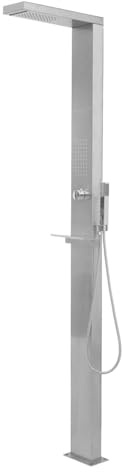 Xichuzi Gartendusche, Dusche Für Garten, Outdoor Shower, Garten Dusche, Außen Dusche, Edelstahl Quadratisch