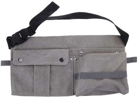 Sac de poche portable Sac ceinture porte-outils Carpenters Toile Tournevis de jardin Outils de réparation Multifonctionnel Taille réglable Toile Ceinture à outils Tablier Sac pour femmes hommes