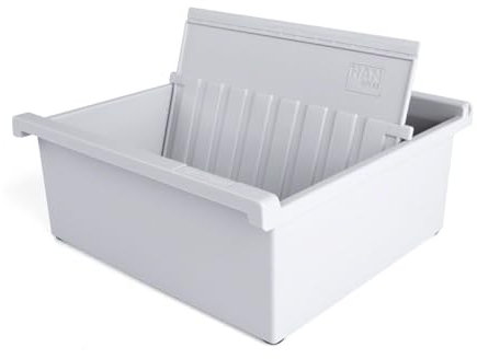 Karteitrog aus Kunststoff Karteikasten für 800 Karteikarten, DIN A5 quer