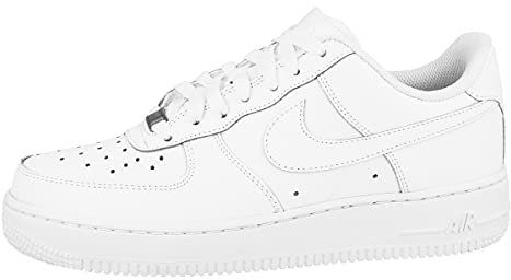 NIKE Air Force 1 (Gs), Zapatillas Unisex niños, Blanco, 35.5 EU