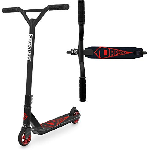 Street surfing Unisex – Erwachsene Street Surfing Torpedo Stunt Scooter, Design: Black Core Red, 500314, One Size