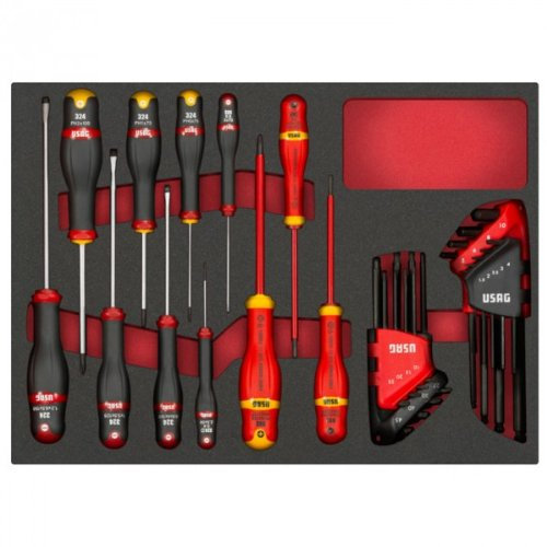 USAG 5003/324M - Assortimento di cacciaviti e chiavi maschio (28 pz) 50031049