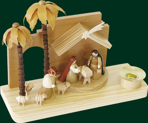 Rudolphs Schatzkiste Crib of Christ birth oriental Christmas decoration 14cm Erzgebirge NEW